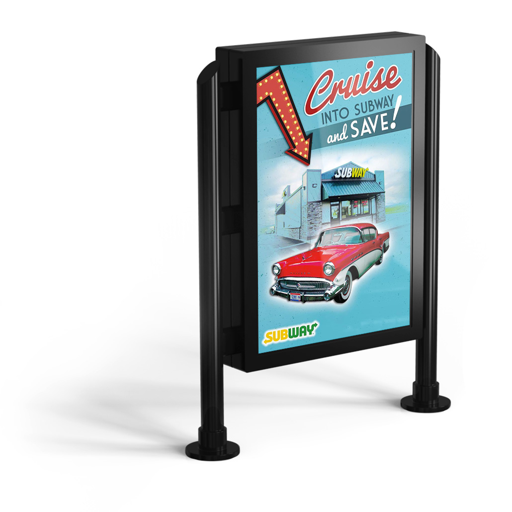 red-retro-car-outodor-signage